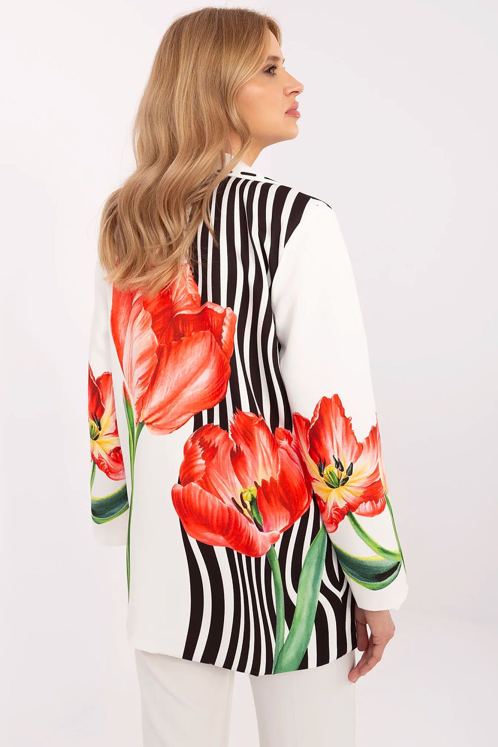 Marynarka Model DHJ-MA-18525-32.00 Ecru - Italy Moda