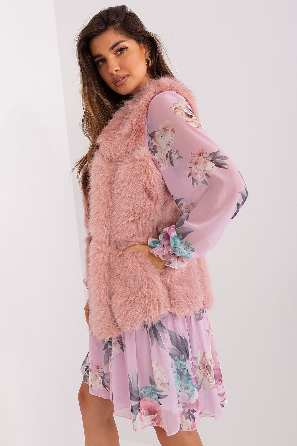   Kamizelka Model AT-KZ-2375.00P Light Pink - AT 