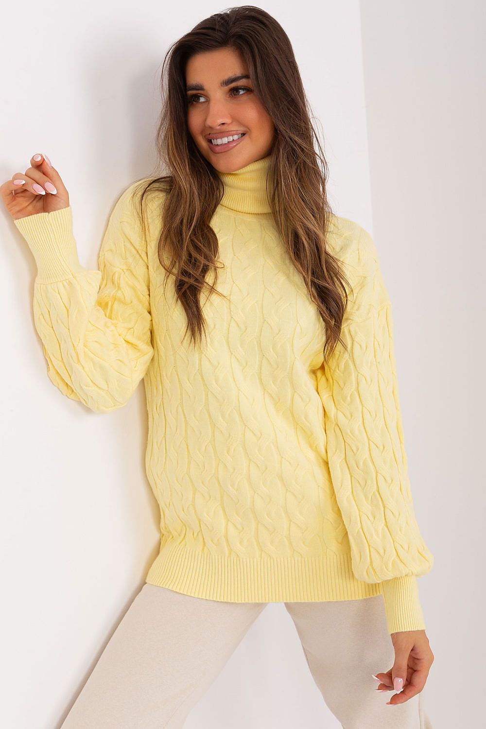   Golf Damski Model AT-SW-2348.93 Light Yellow - AT 