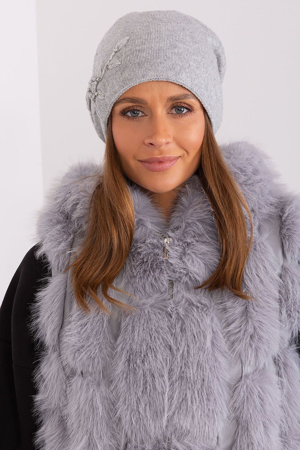   Czapka Model AT-CZ-2329.76 Grey - AT 