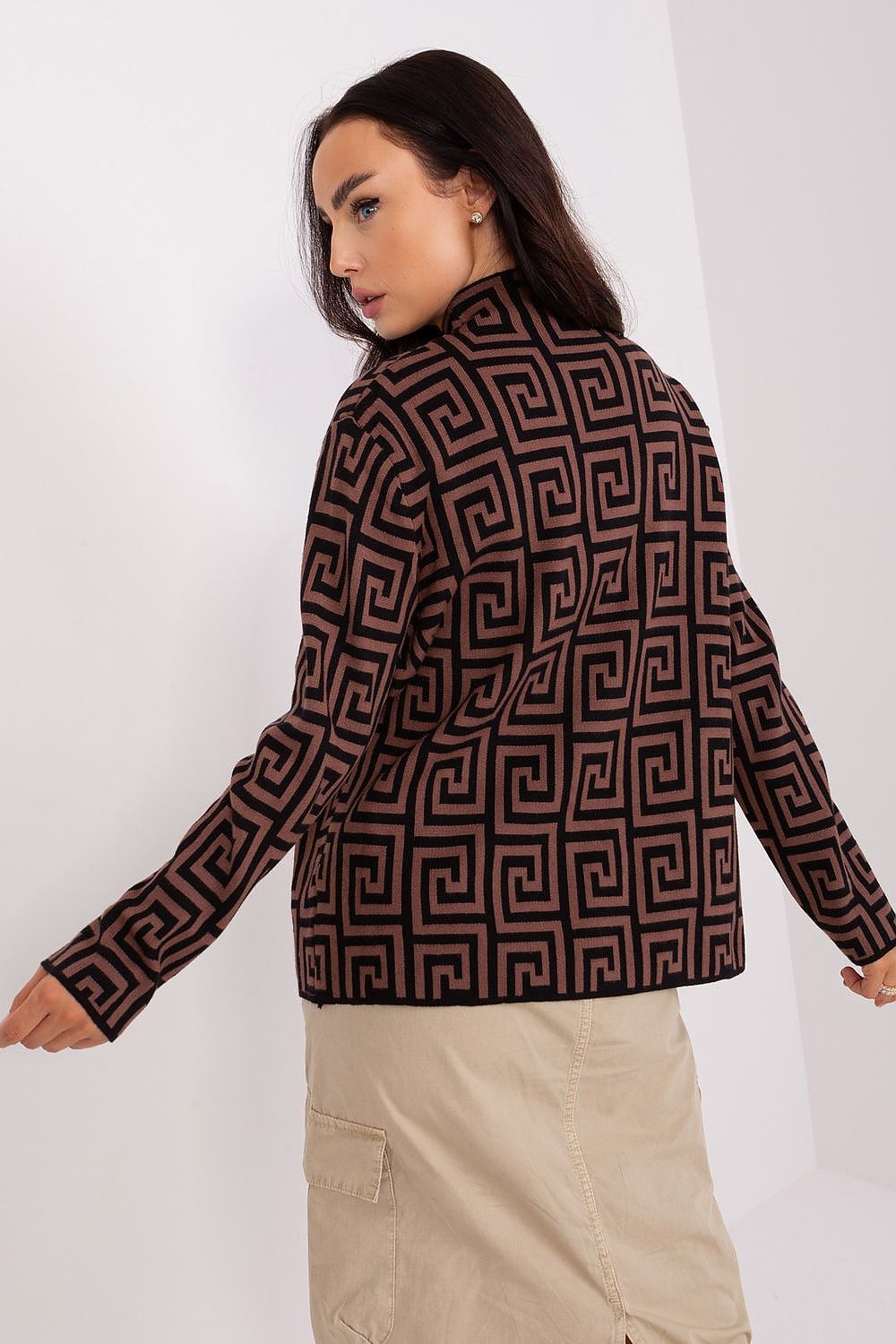   Sweter Damski Model AT-SW-2341.00P Brown - AT 