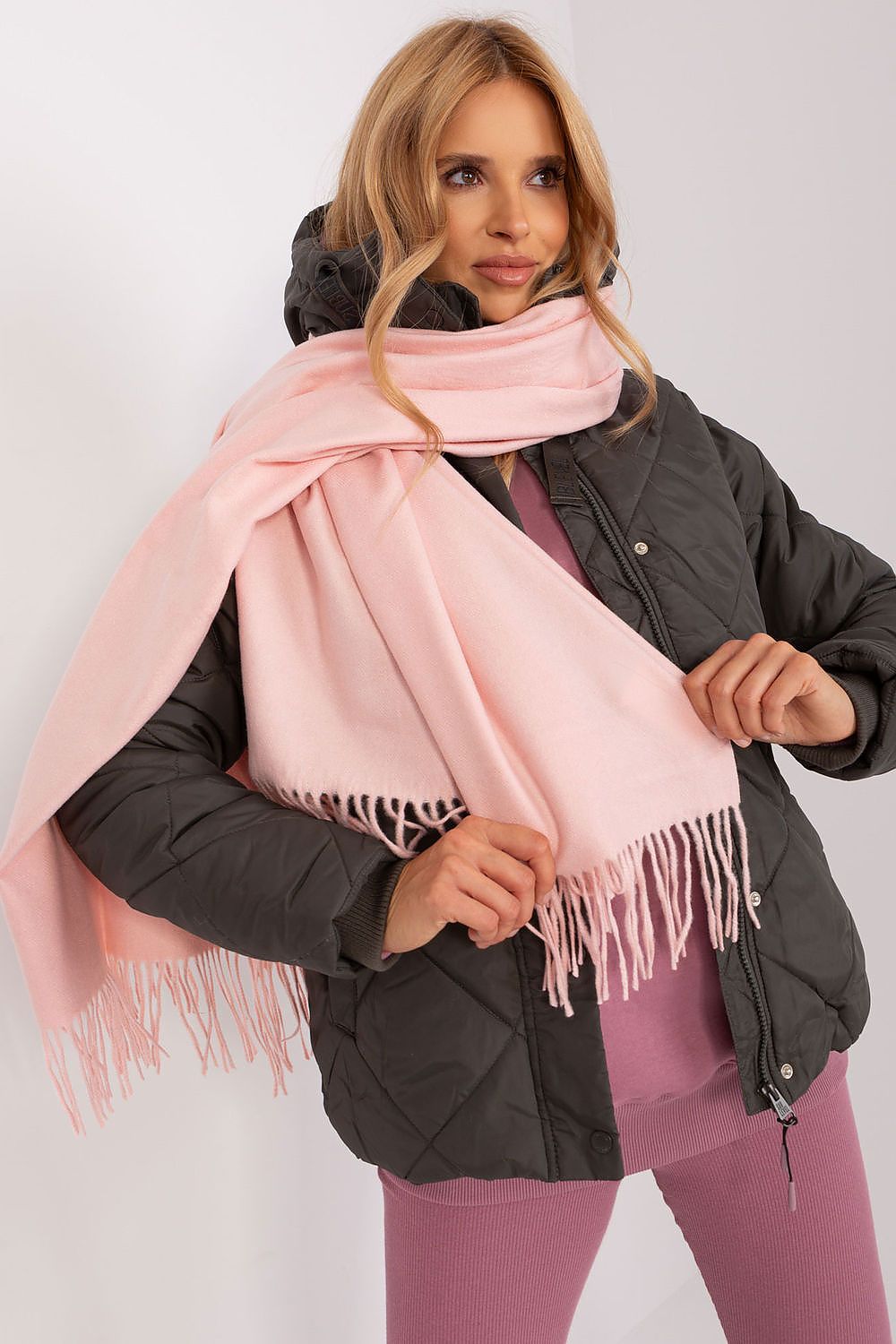   Szalik Model AT-SZ-23185.90P Light Pink - AT 