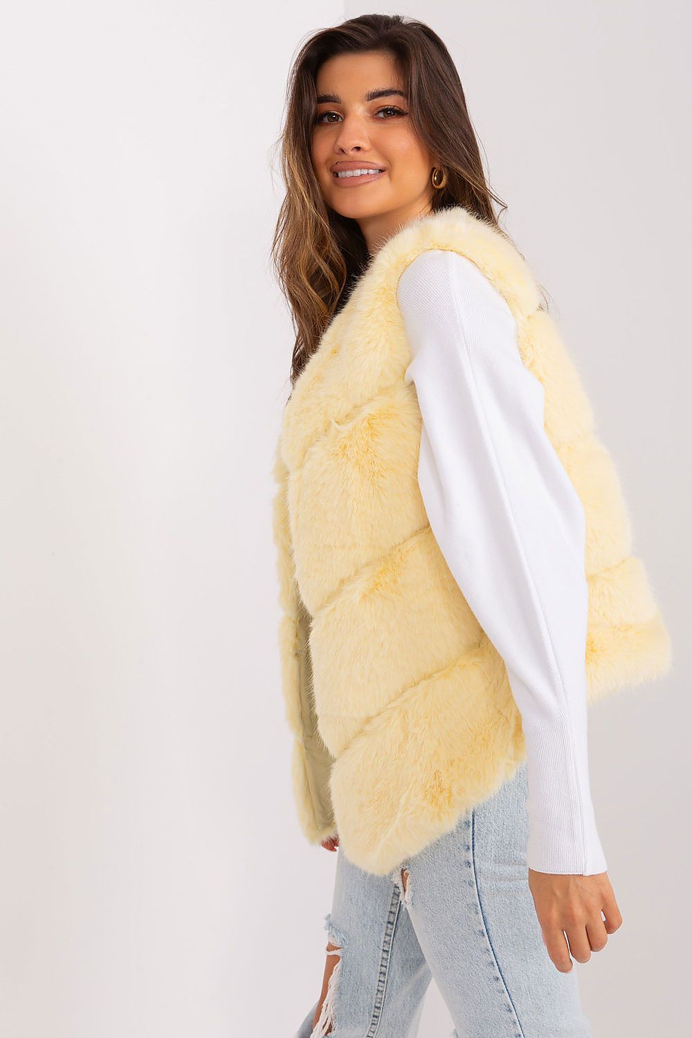  Kamizelka Model AT-KZ-2349.00P Light Yellow - AT 