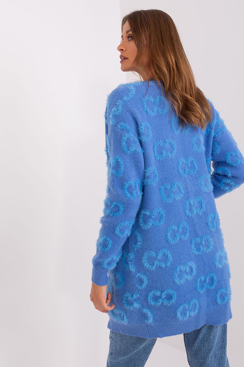  Sweter Kardigan Model AT-SW-234502.38X Blue - AT 