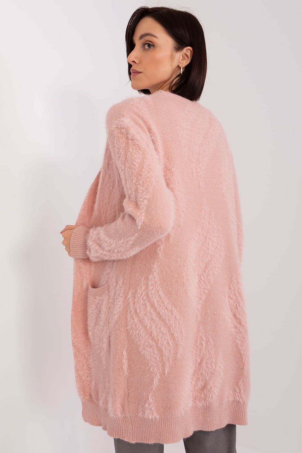  Sweter Kardigan Model AT-SW-234501.00P Light Pink - AT 