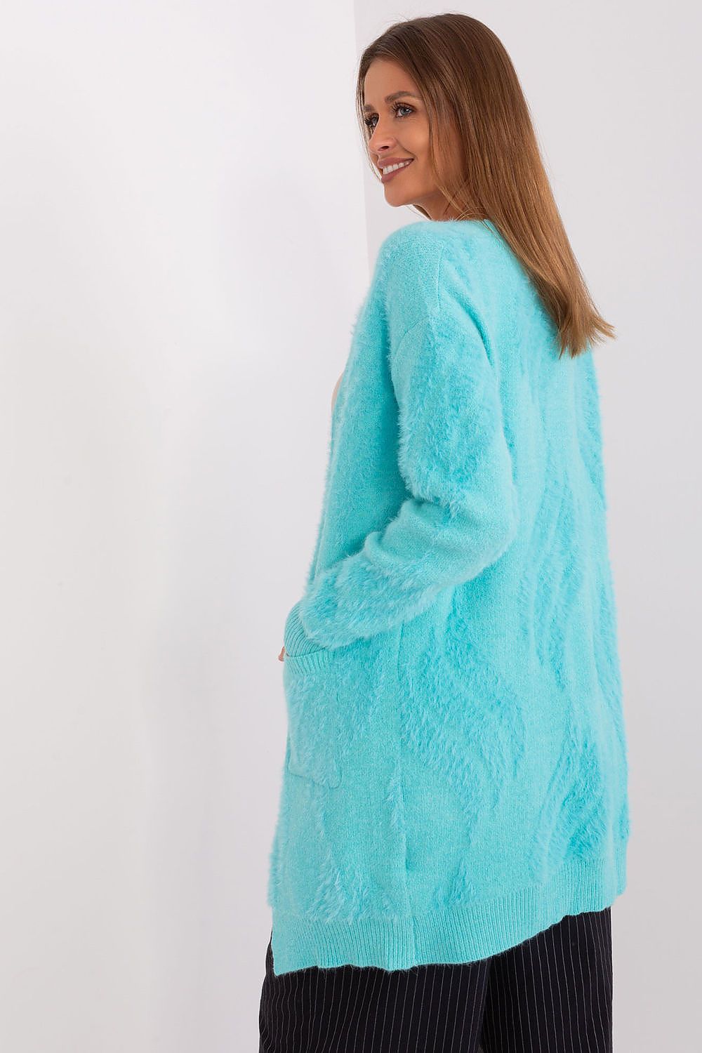  Sweter Kardigan Model AT-SW-234501.00P Mint - AT 