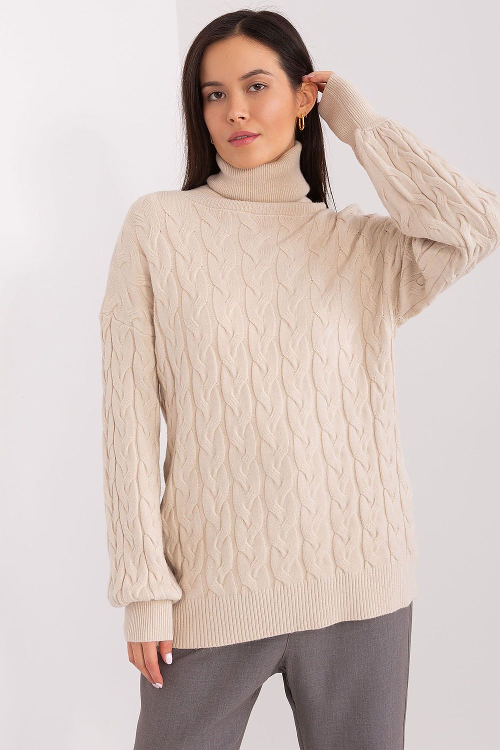   Golf Damski Model AT-SW-2348.07 Light Beige - AT 