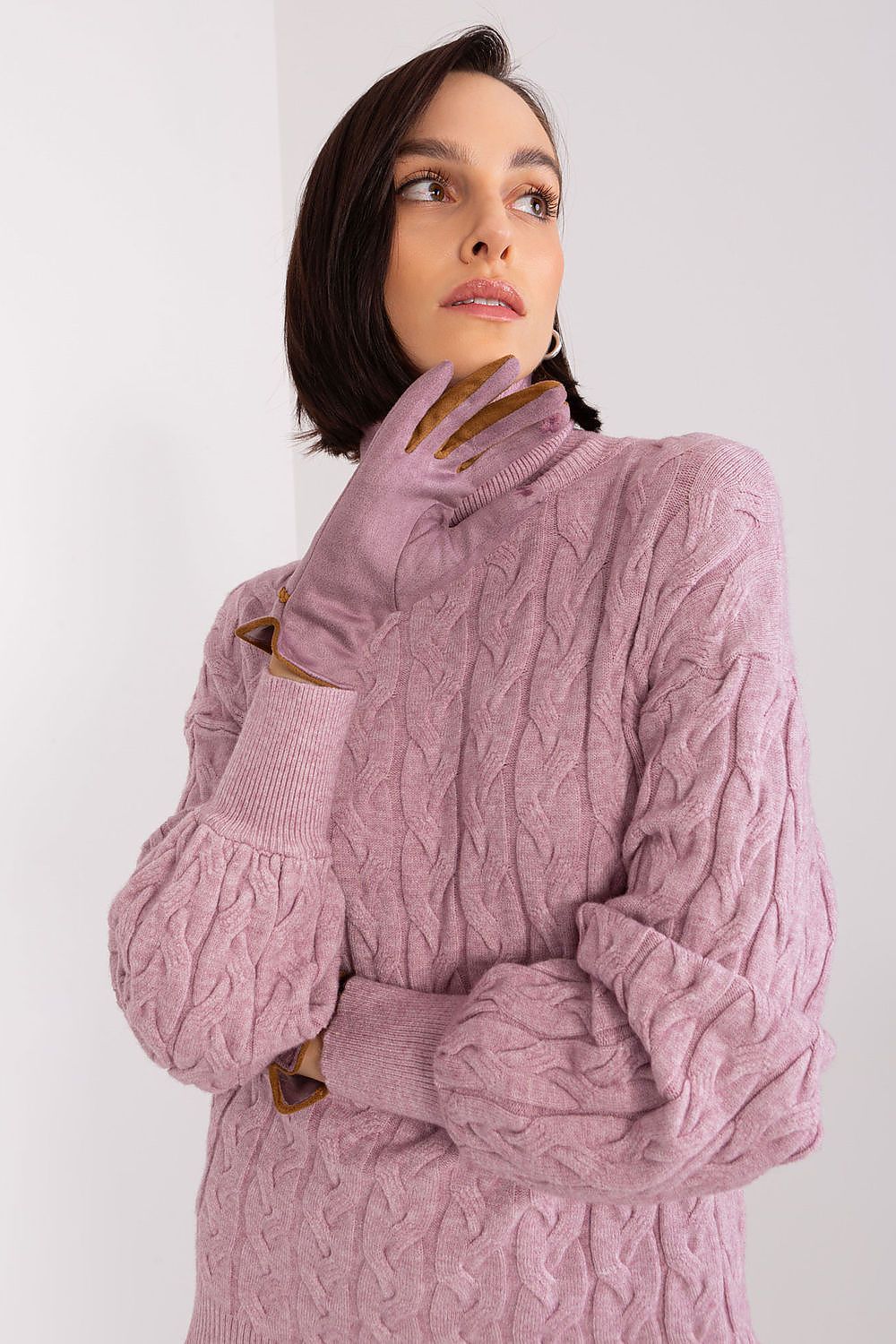   Rękawiczki Model AT-RK-238601.31P Dark Violet - AT 
