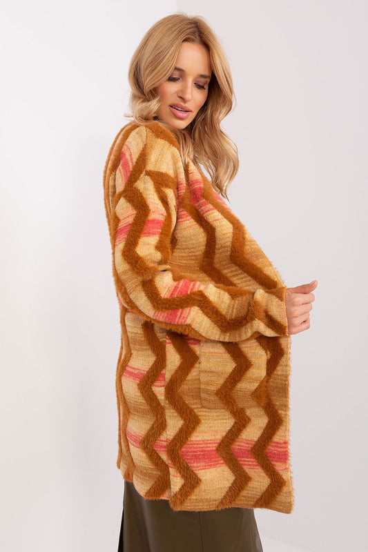  Sweter Kardigan Model AT-SW-234701.34 Camel - AT 