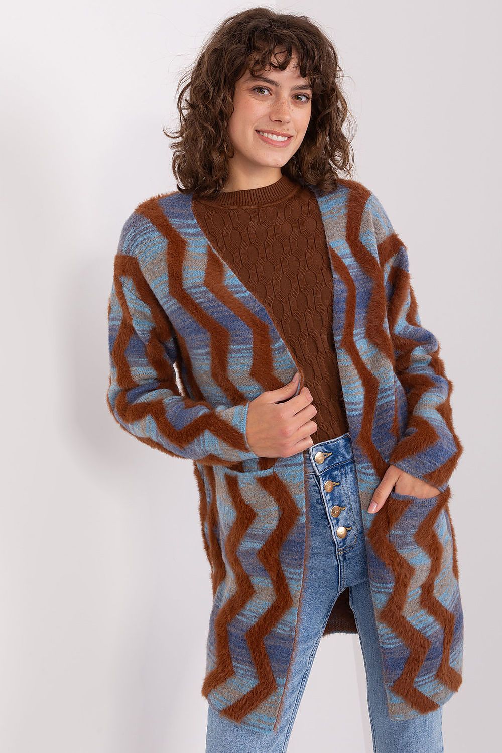  Sweter Kardigan Model AT-SW-234701.34 Dark Blue - AT 