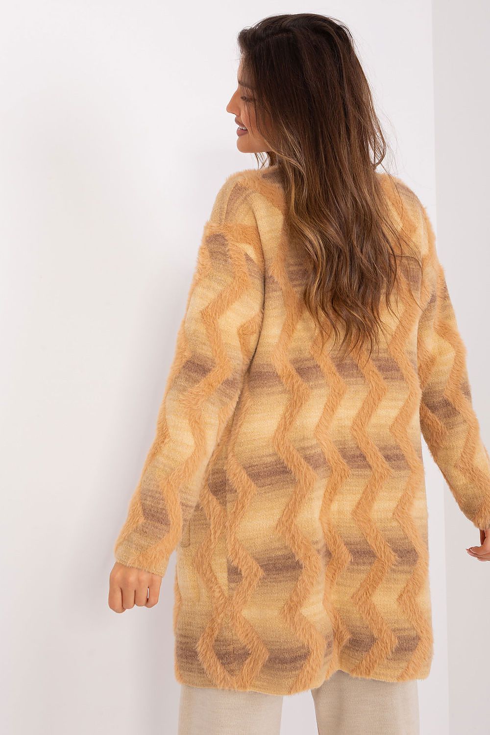 Sweter Kardigan Model AT-SW-234701.34 Beige - AT 