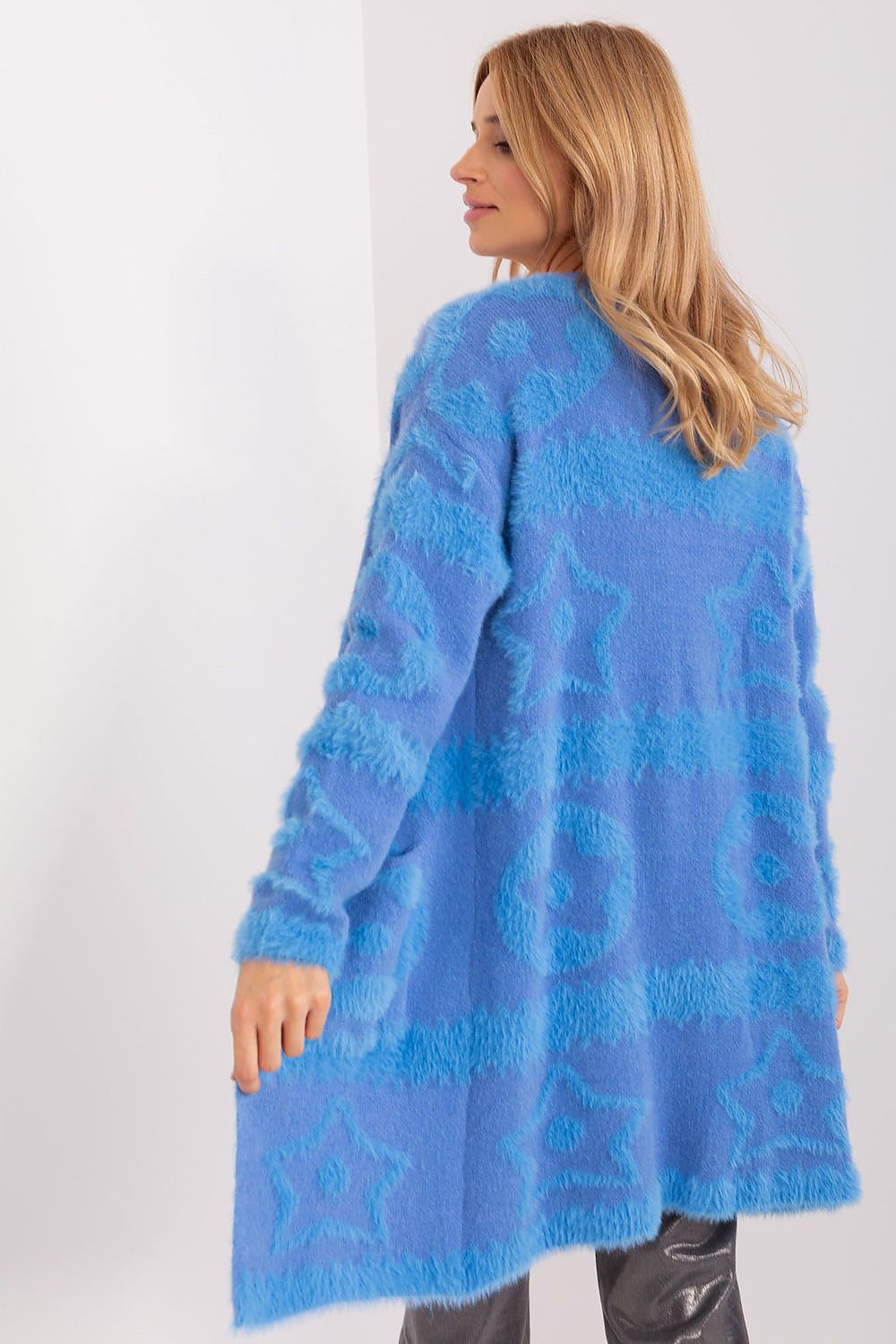  Sweter Kardigan Model AT-SW-234503.00P Blue - AT 