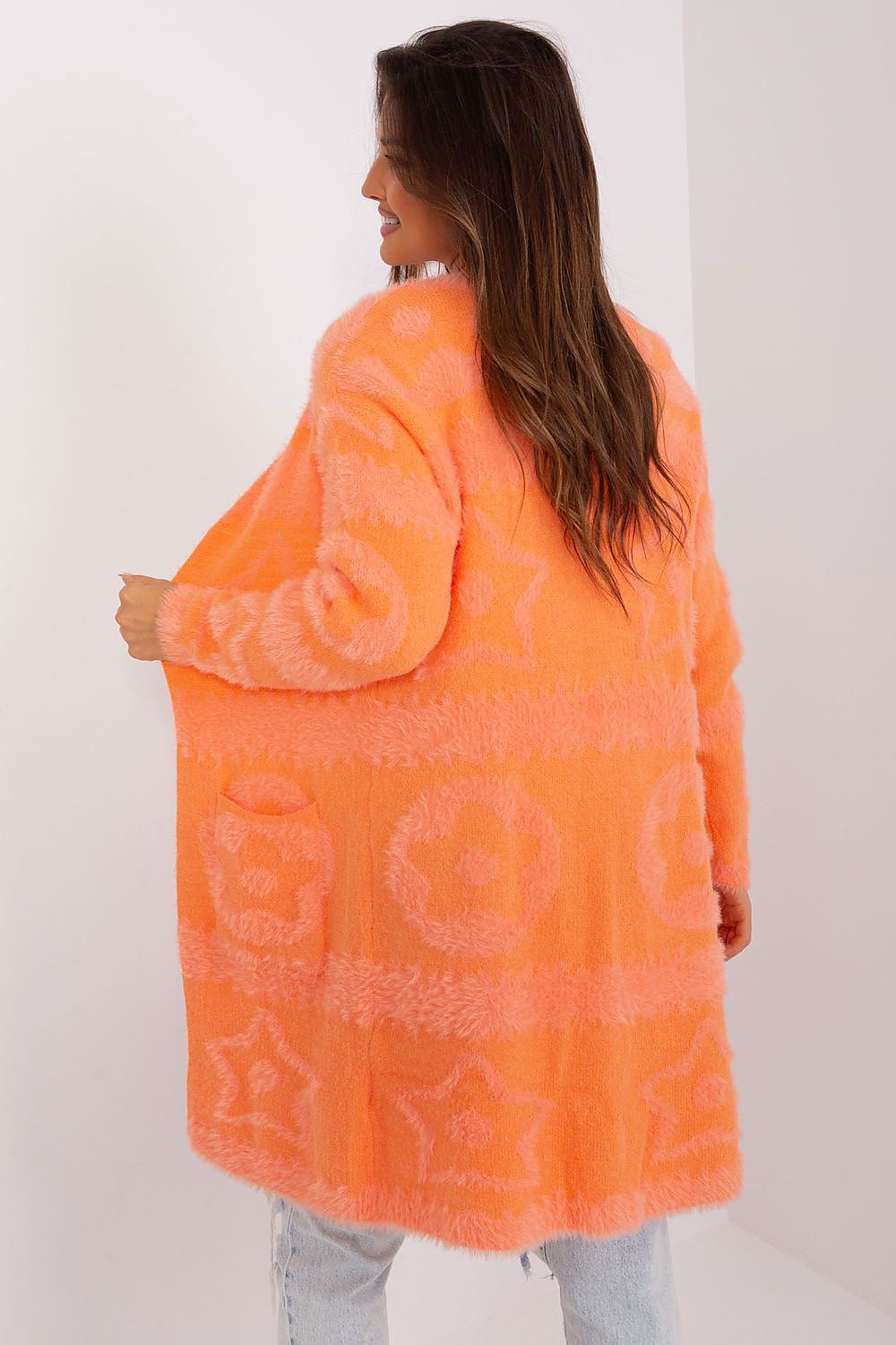  Sweter Kardigan Model AT-SW-234503.00P Orange - AT 