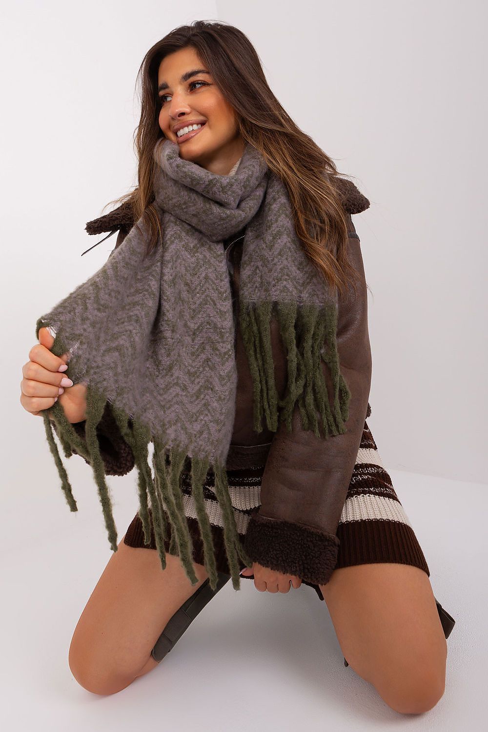   Szalik Model AT-SZ-23125.75 Khaki - AT 
