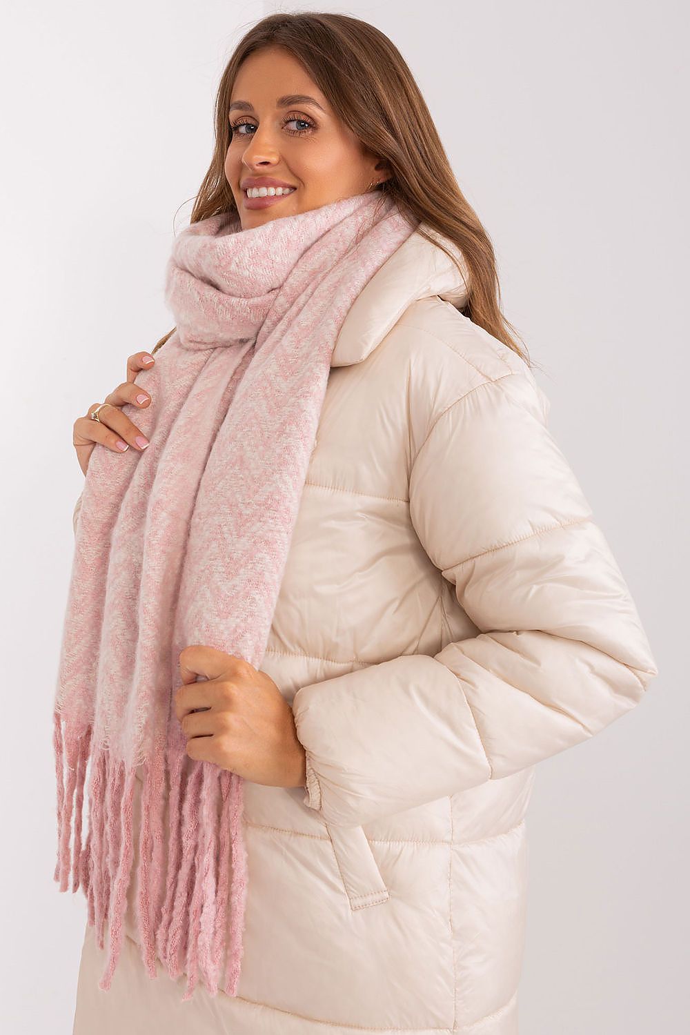   Szalik Model AT-SZ-23125.75 Light Pink - AT 