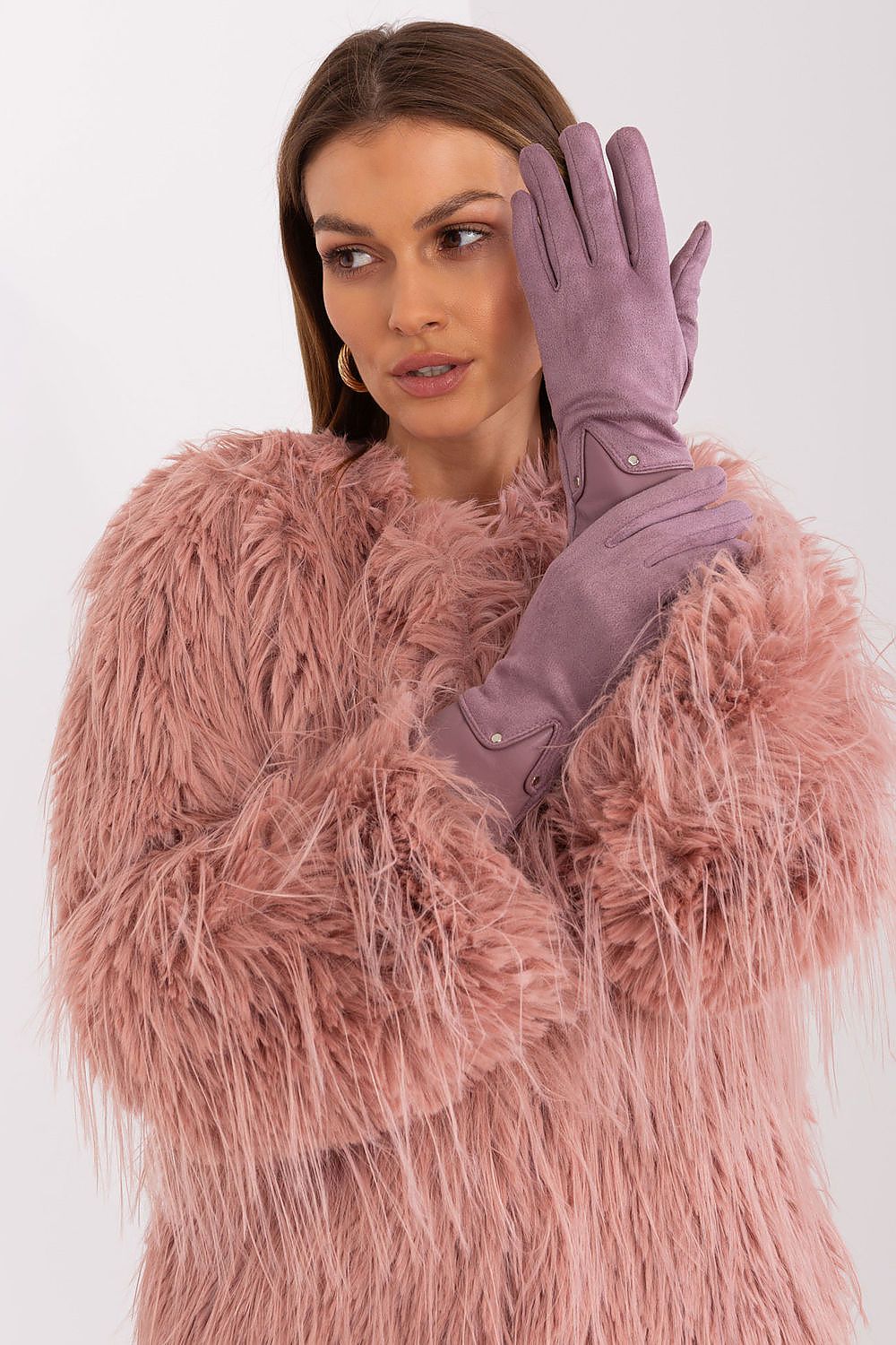   Rękawiczki Model AT-RK-239507.61P Violet - AT 
