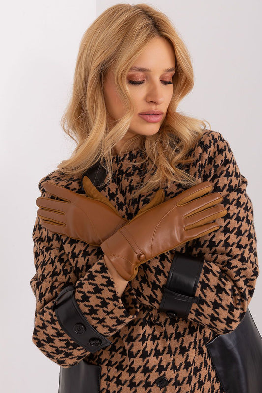   Rękawiczki Model AT-RK-239802.28 Light Brown - AT 