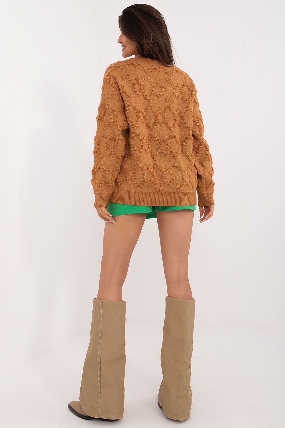  Sweter Damski Model AT-SW-2361.61 Light Brown - AT 