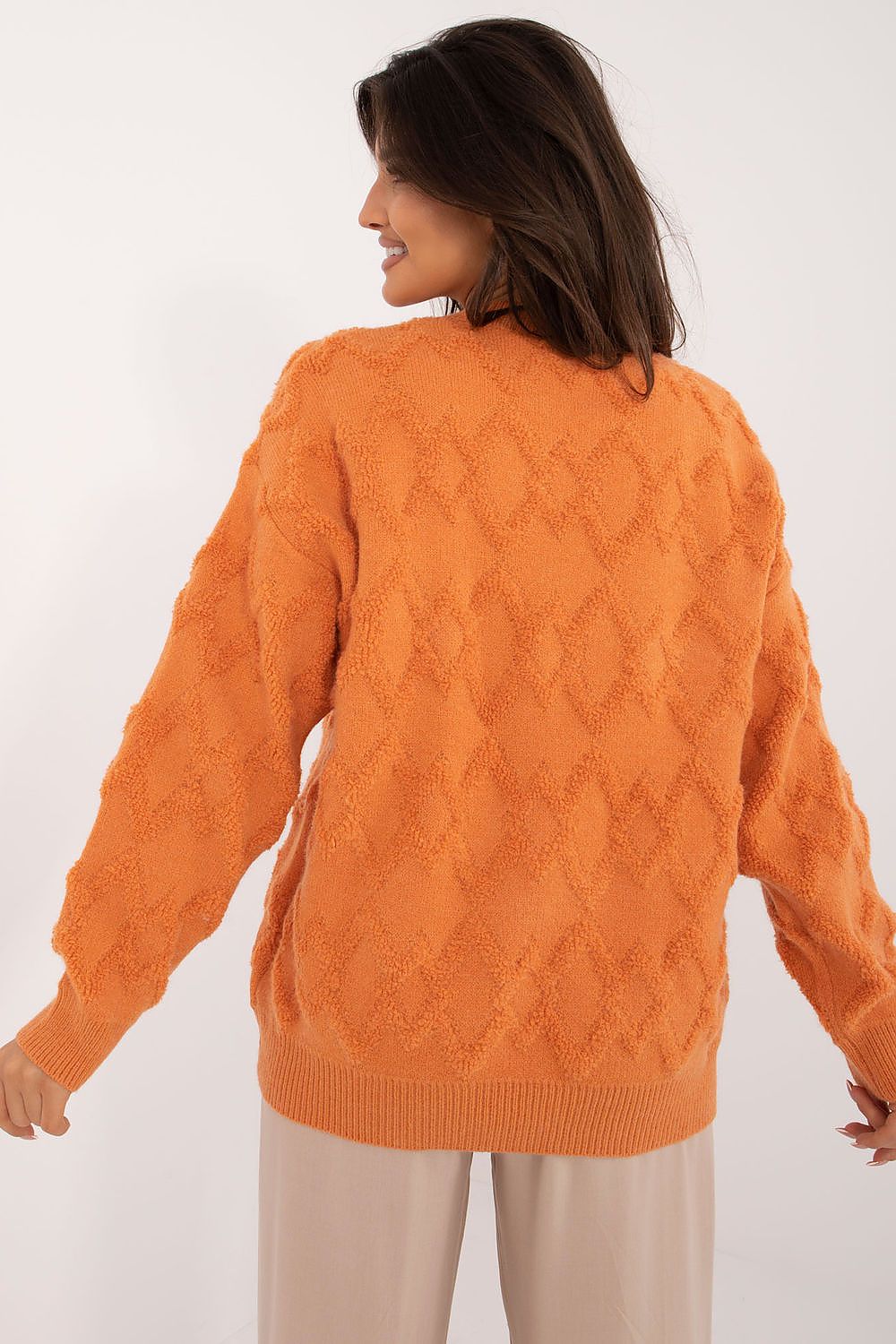   Sweter Damski Model AT-SW-2361.61 Orange - AT 