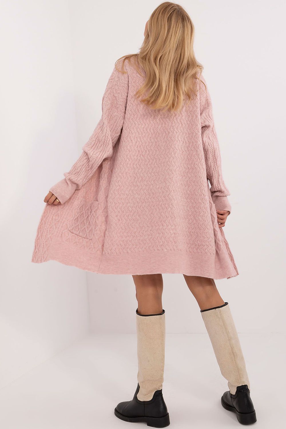  Sweter Kardigan Model AT-SW-2366.61 Light Pink - AT 