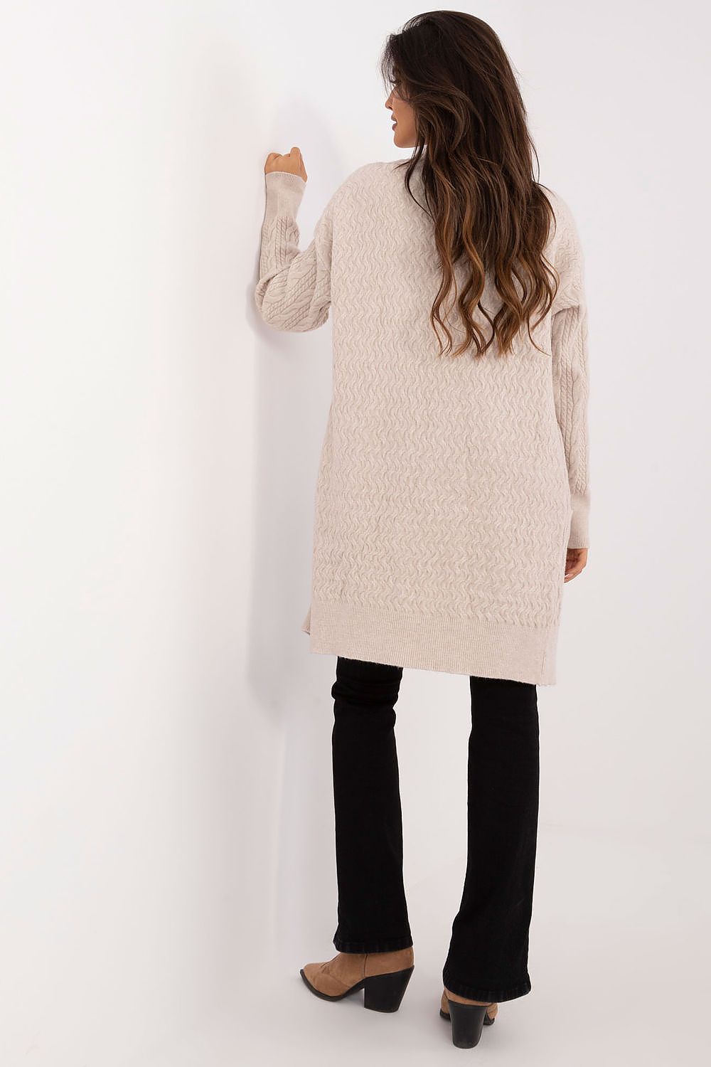 Sweter Kardigan Model AT-SW-2366.61 Beige - AT 