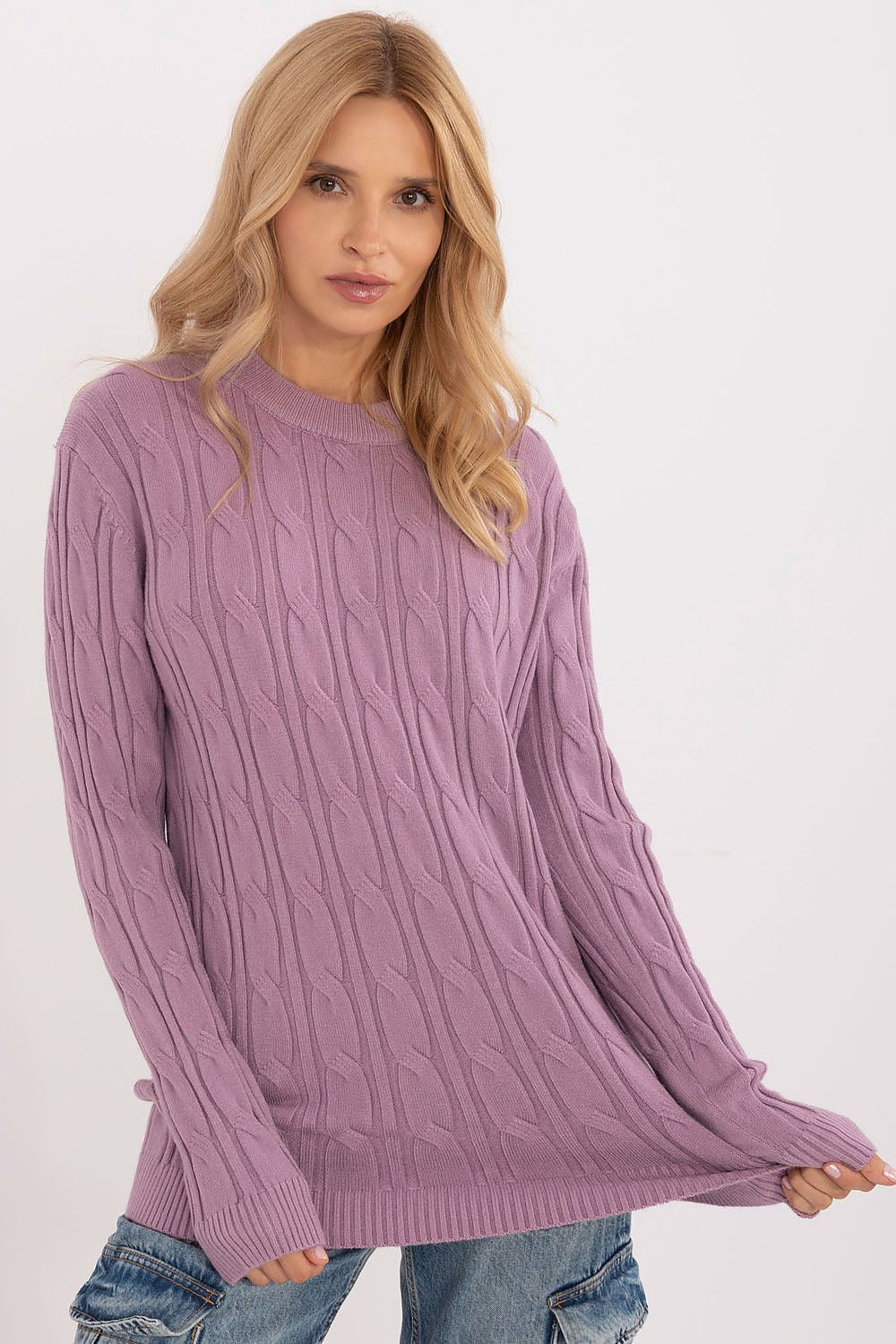   Sweter Damski Model AT-SW-2343.88 Violet - AT 