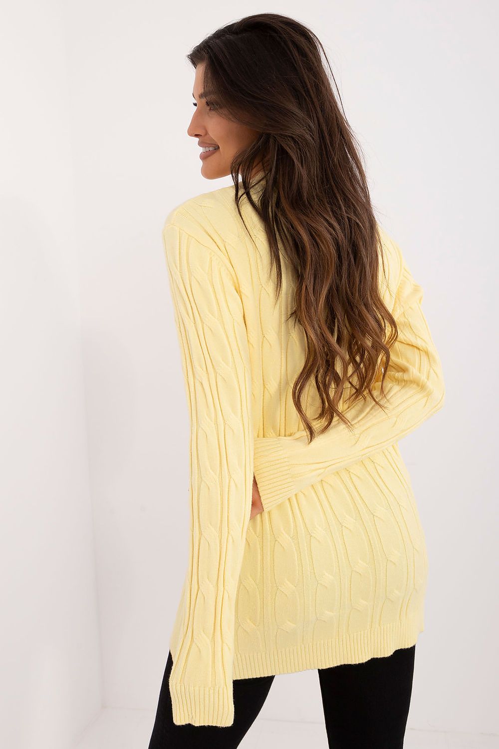   Sweter Damski Model AT-SW-2343.88 Light Yellow - AT 