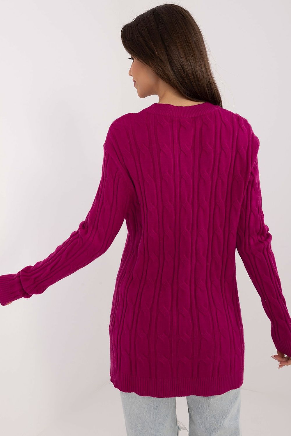   Sweter Damski Model AT-SW-2343.88 Dark Violet - AT 