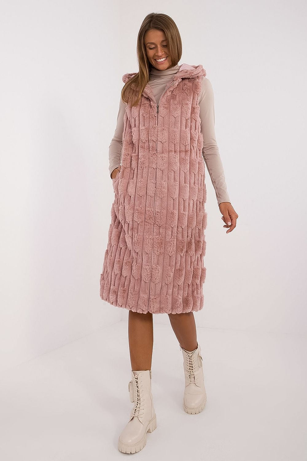   Kamizelka Model AT-KZ-2368-1.07 Dark Pink - AT 