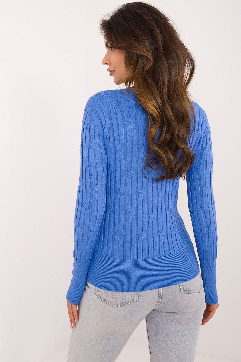   Sweter Damski Model AT-SW-2338-2.61 Blue - AT 