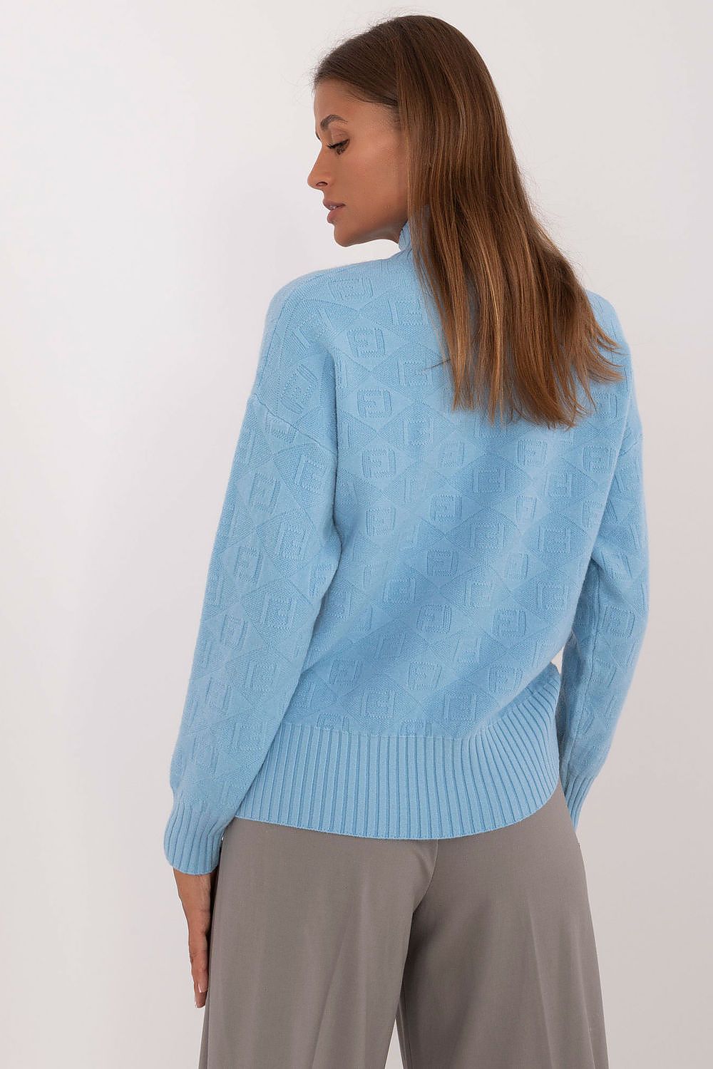   Sweter Damski Model AT-SW-2339.54 Blue - AT 