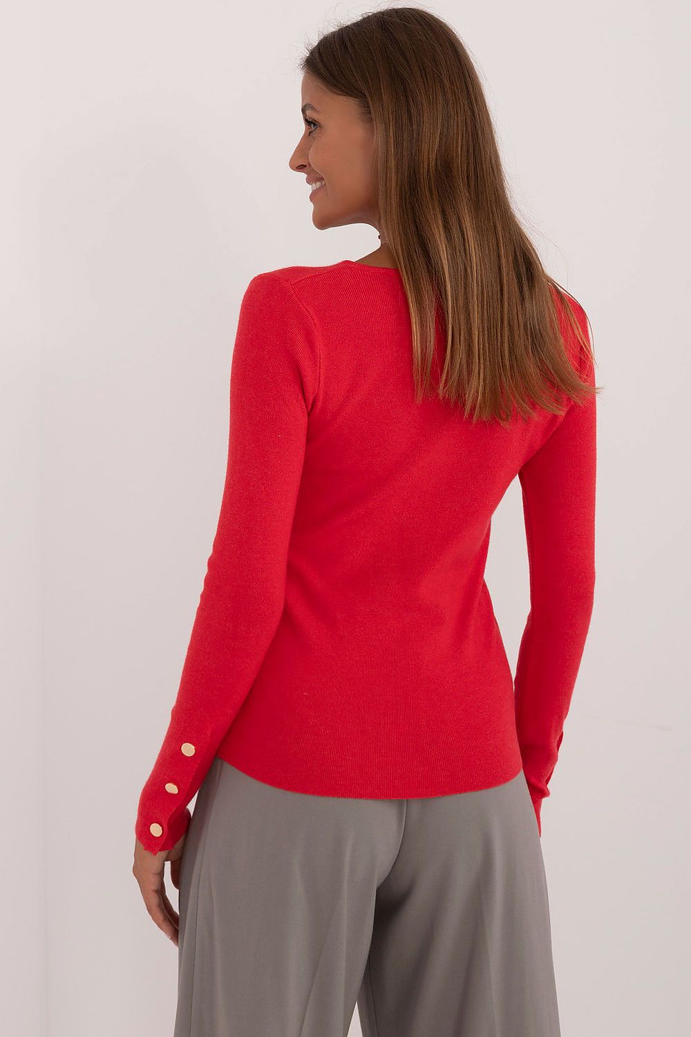   Sweter Damski Model AT-SW-2334.91 Red - AT 