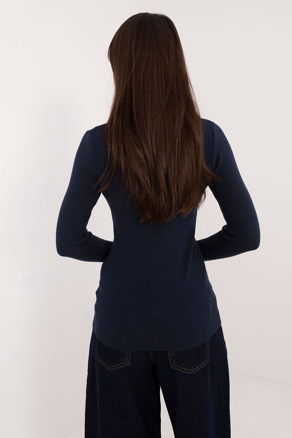   Sweter Damski Model AT-SW-2332-2.65 Navy - AT 