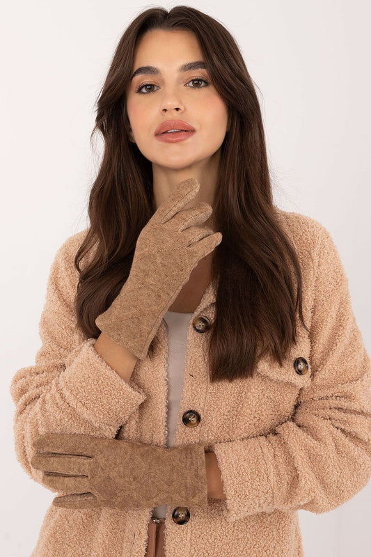   Rękawiczki Model AT-RK-23901.22 Camel - AT 