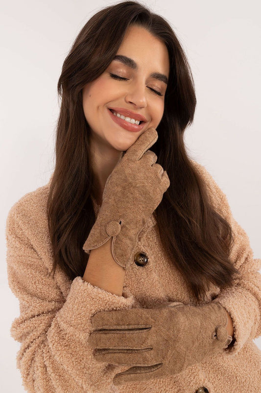   Rękawiczki Model AT-RK-23903.55 Camel - AT 