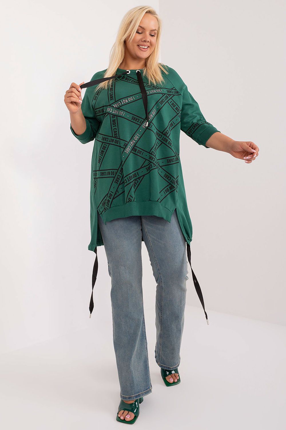   Bluzka Model RV-TU-7598.94 Dark Green - Relevance 