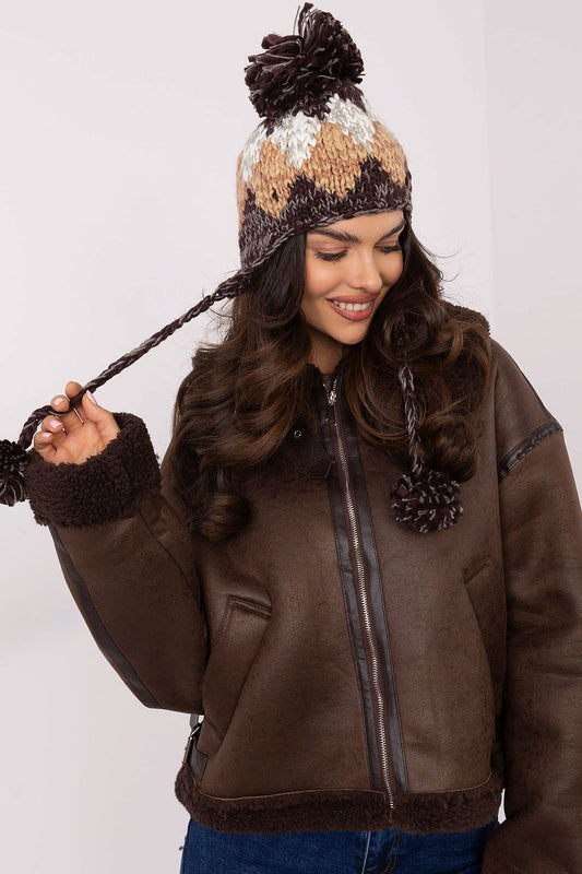   Czapka Model AT-CZ-CHA9213.91 Brown - AT 