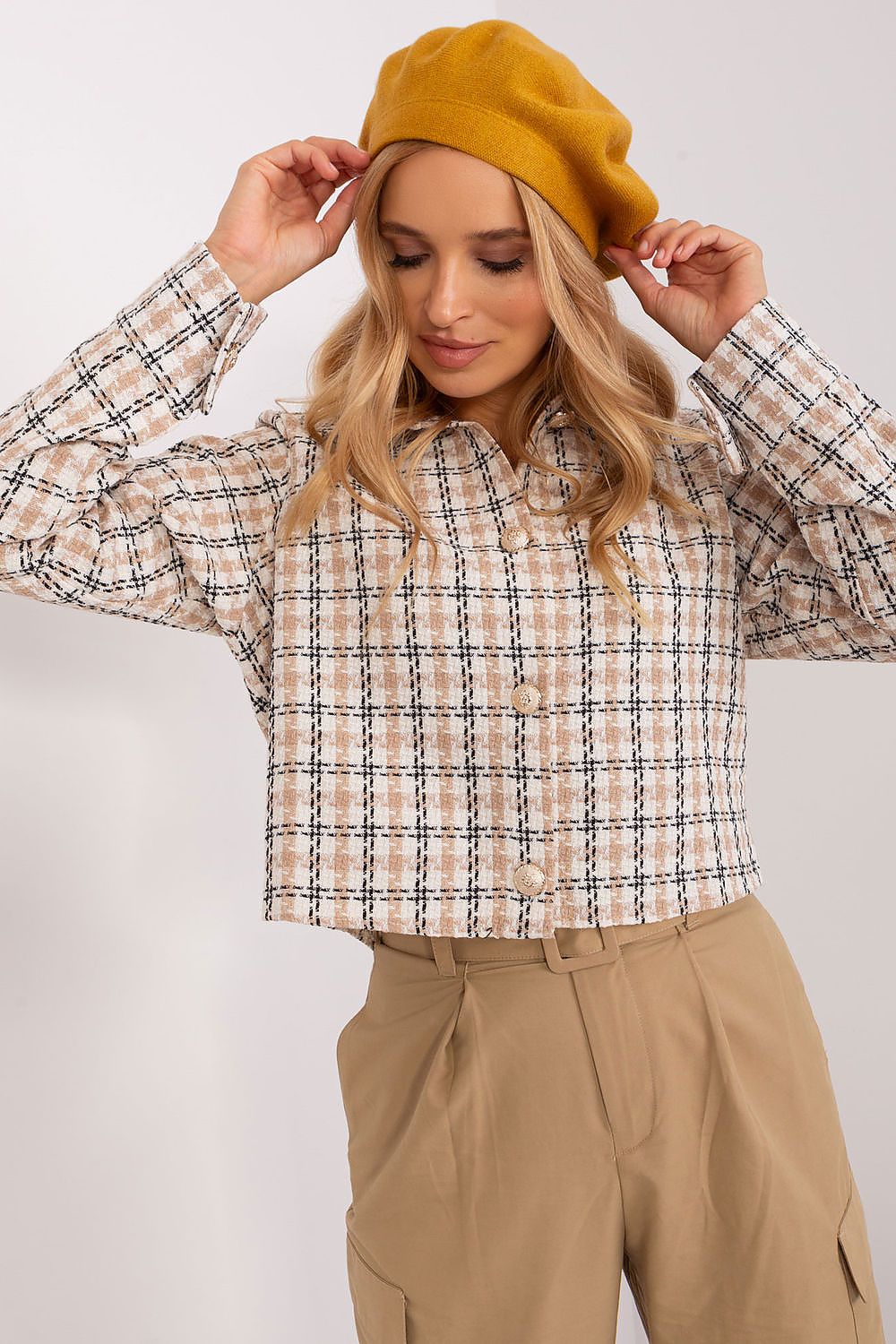   Beret Model AT-CZ-231305.85P Dark Yellow - AT 