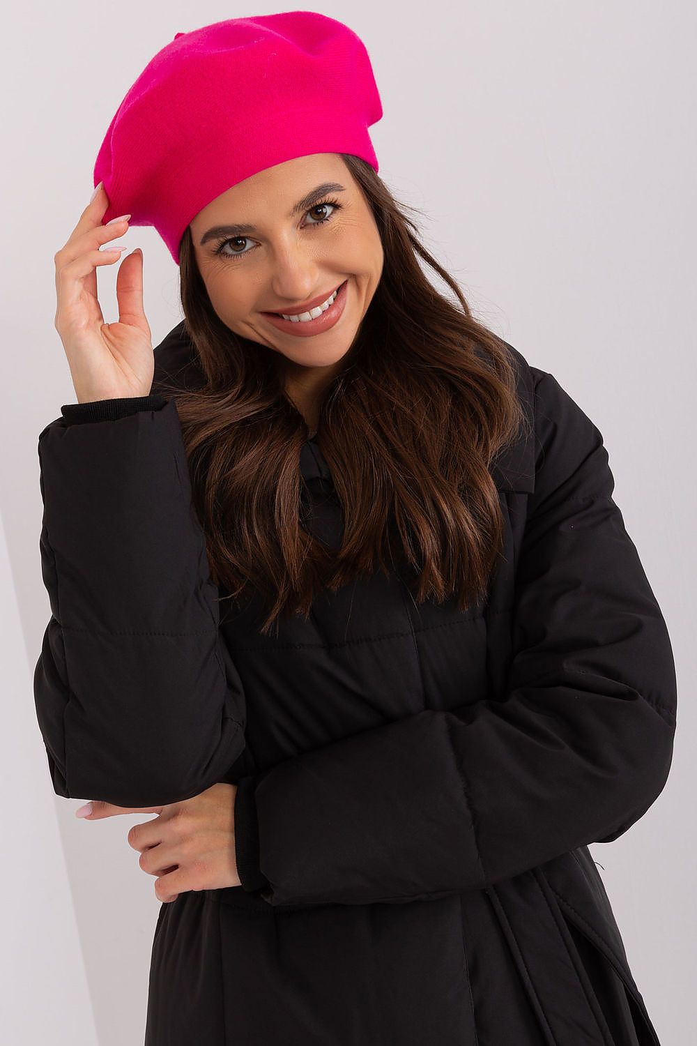   Beret Model AT-CZ-231305.82P Dark Pink - AT 