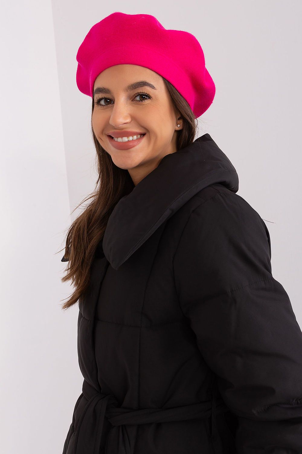   Beret Model AT-CZ-231305.82P Dark Pink - AT 