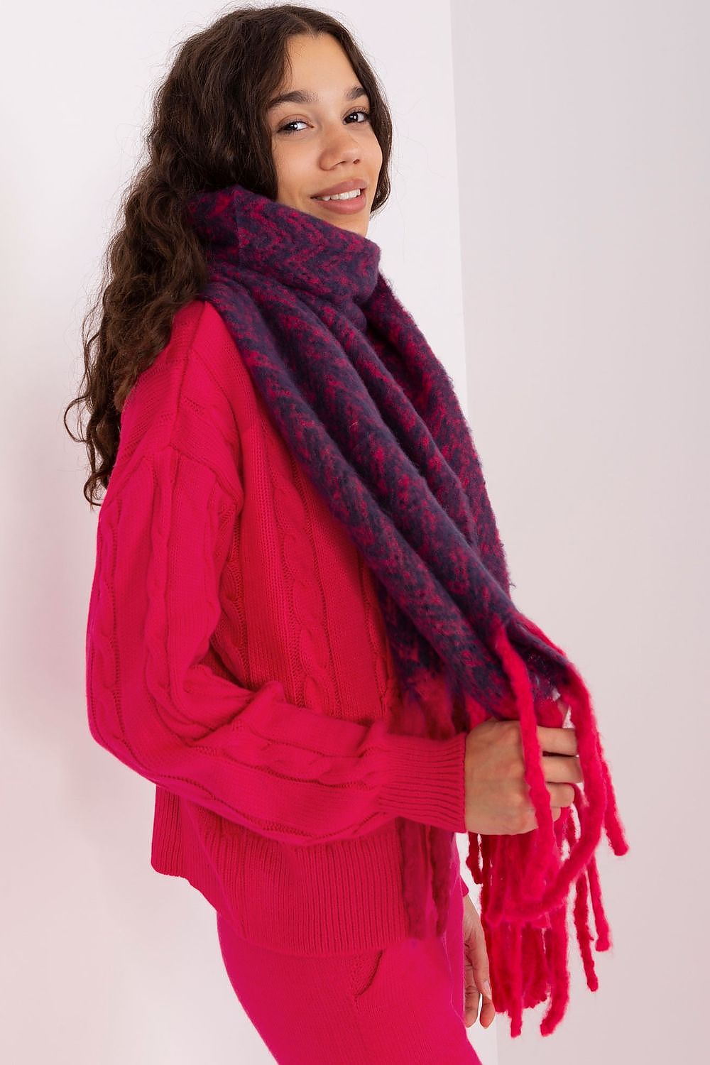   Szalik Model AT-SZ-23125.75 Navy/Red - AT 