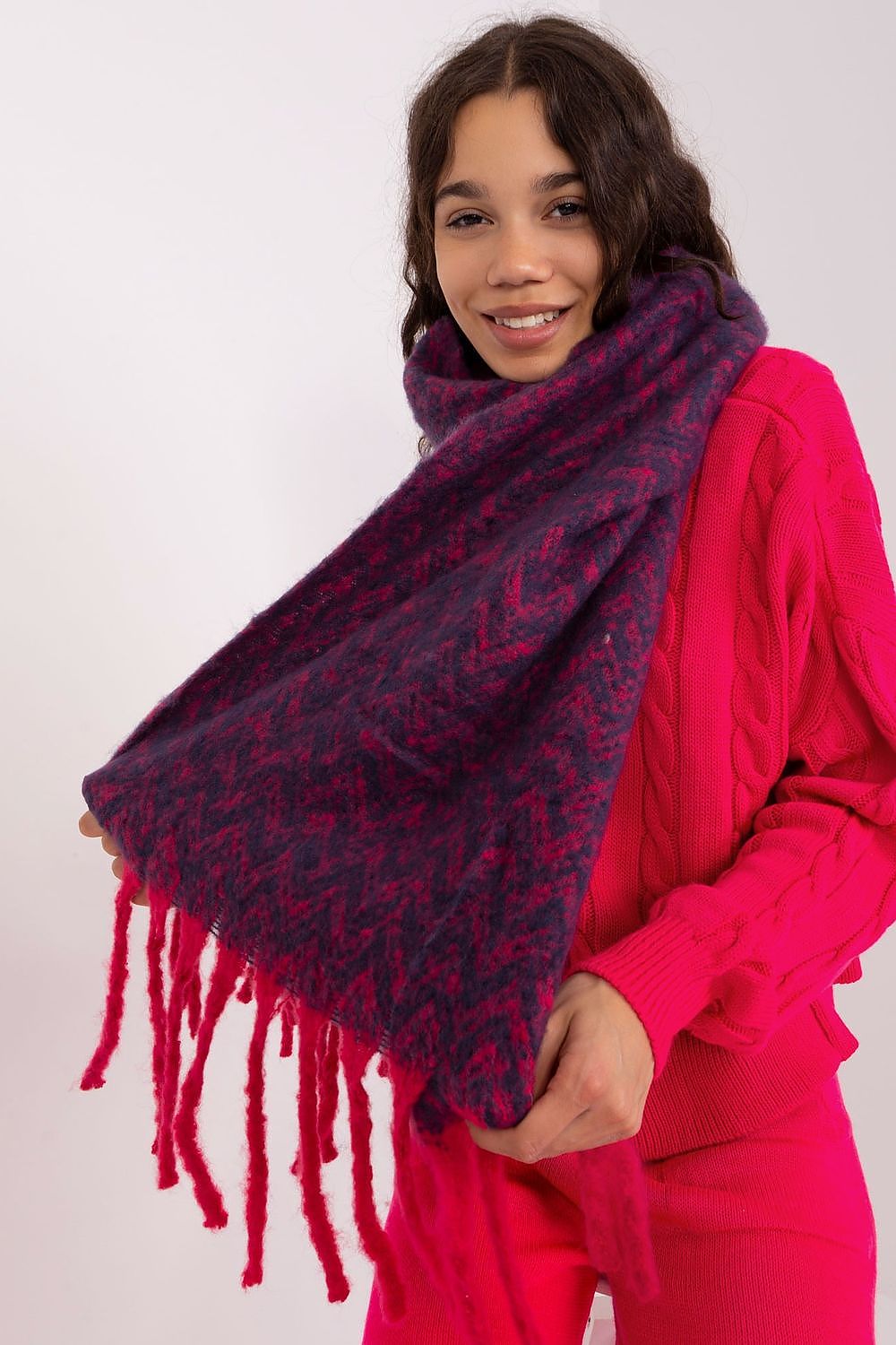   Szalik Model AT-SZ-23125.75 Navy/Red - AT 