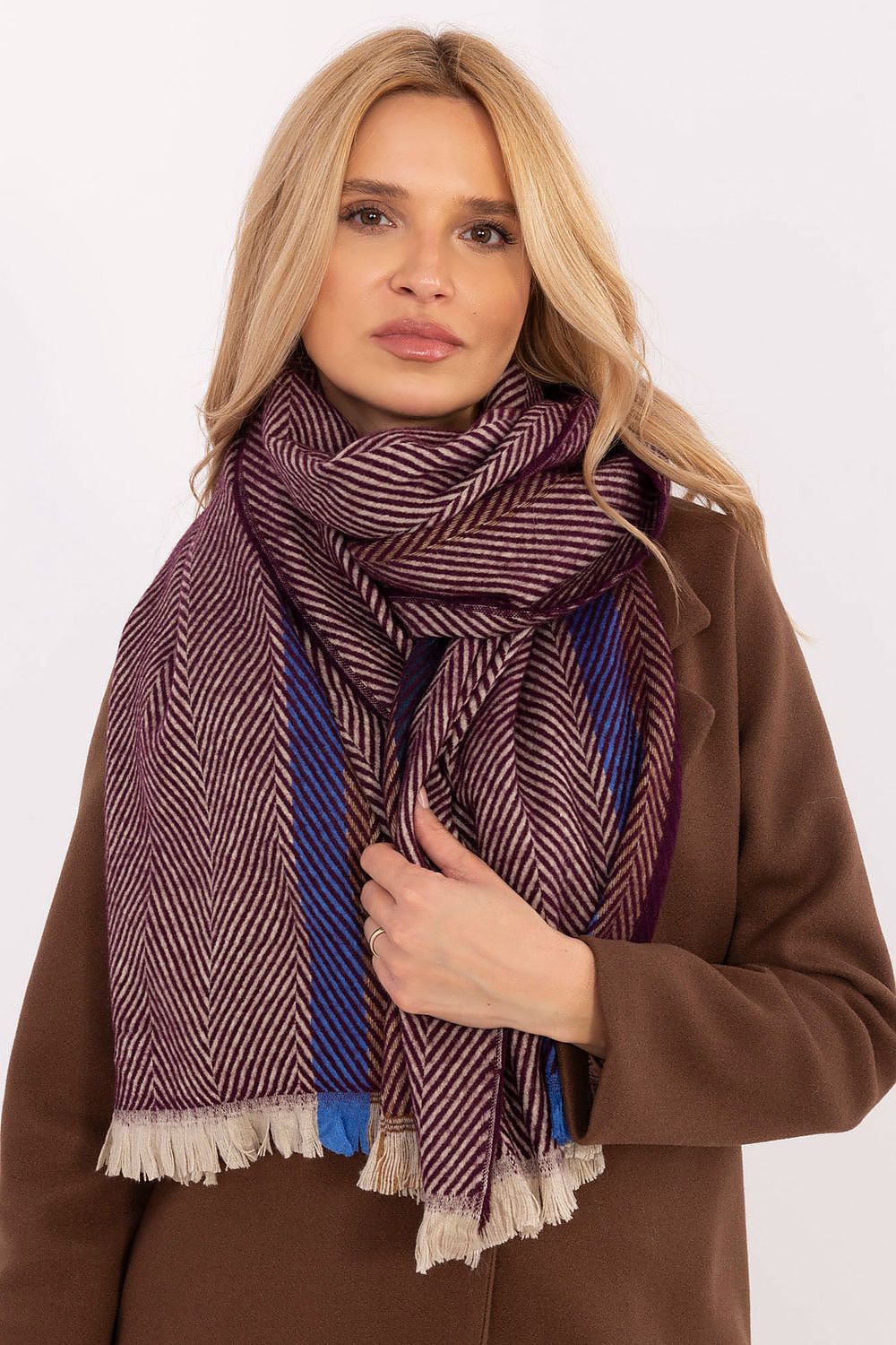   Szalik Model AT-SZ-18301.19 Bordo - AT 