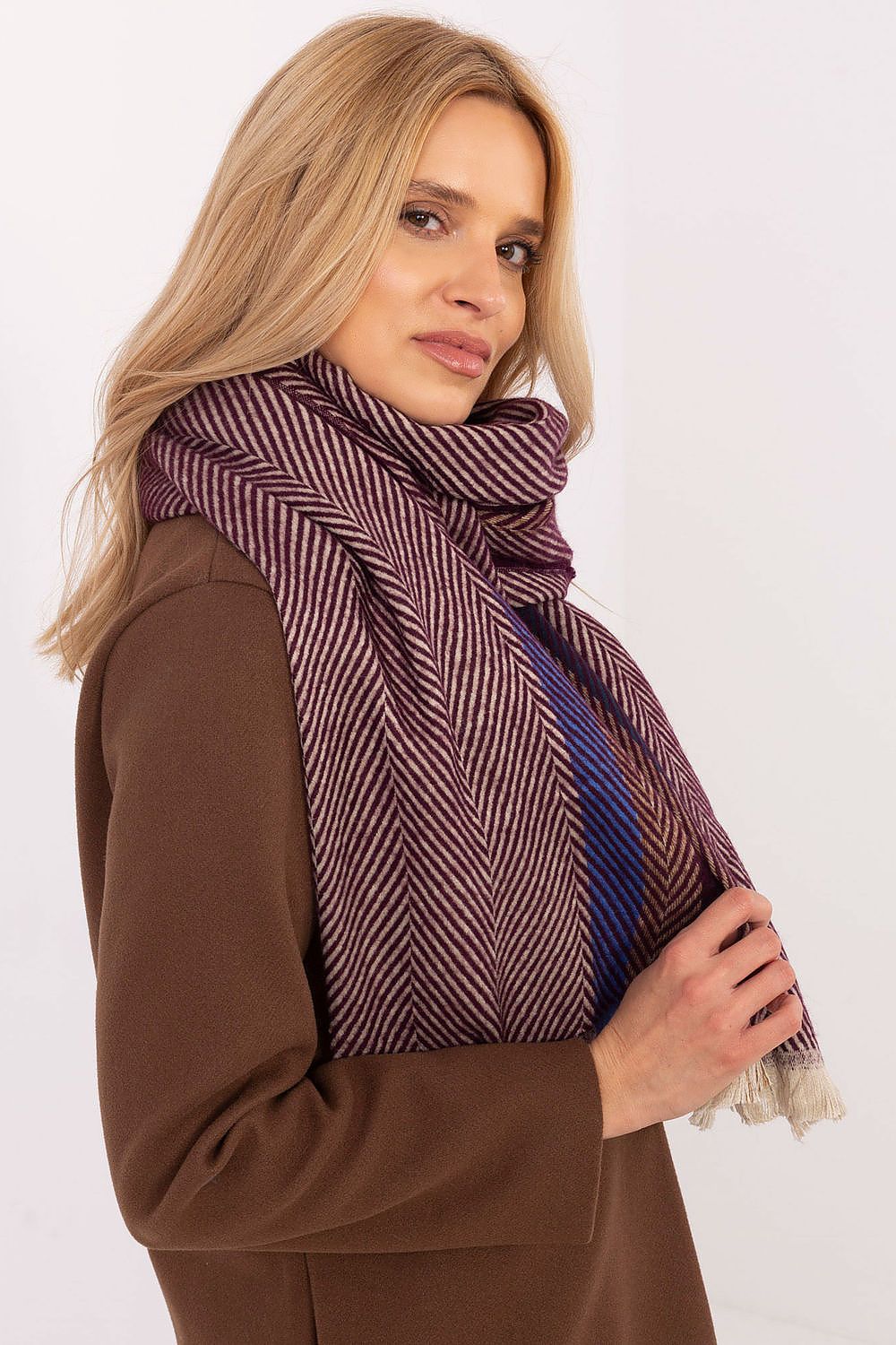   Szalik Model AT-SZ-18301.19 Bordo - AT 