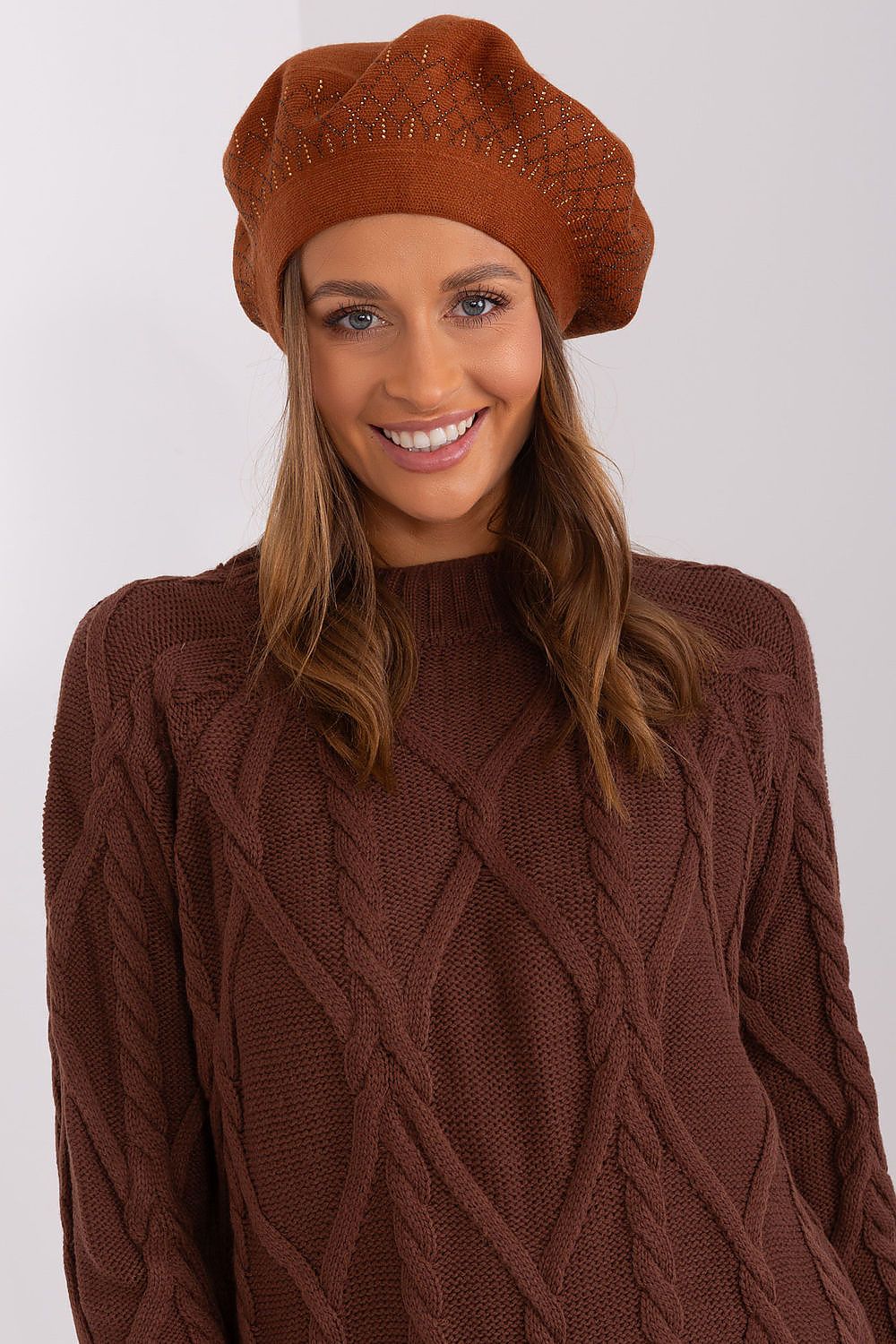   Beret Model AT-CZ-231605.24P Light Brown - AT 