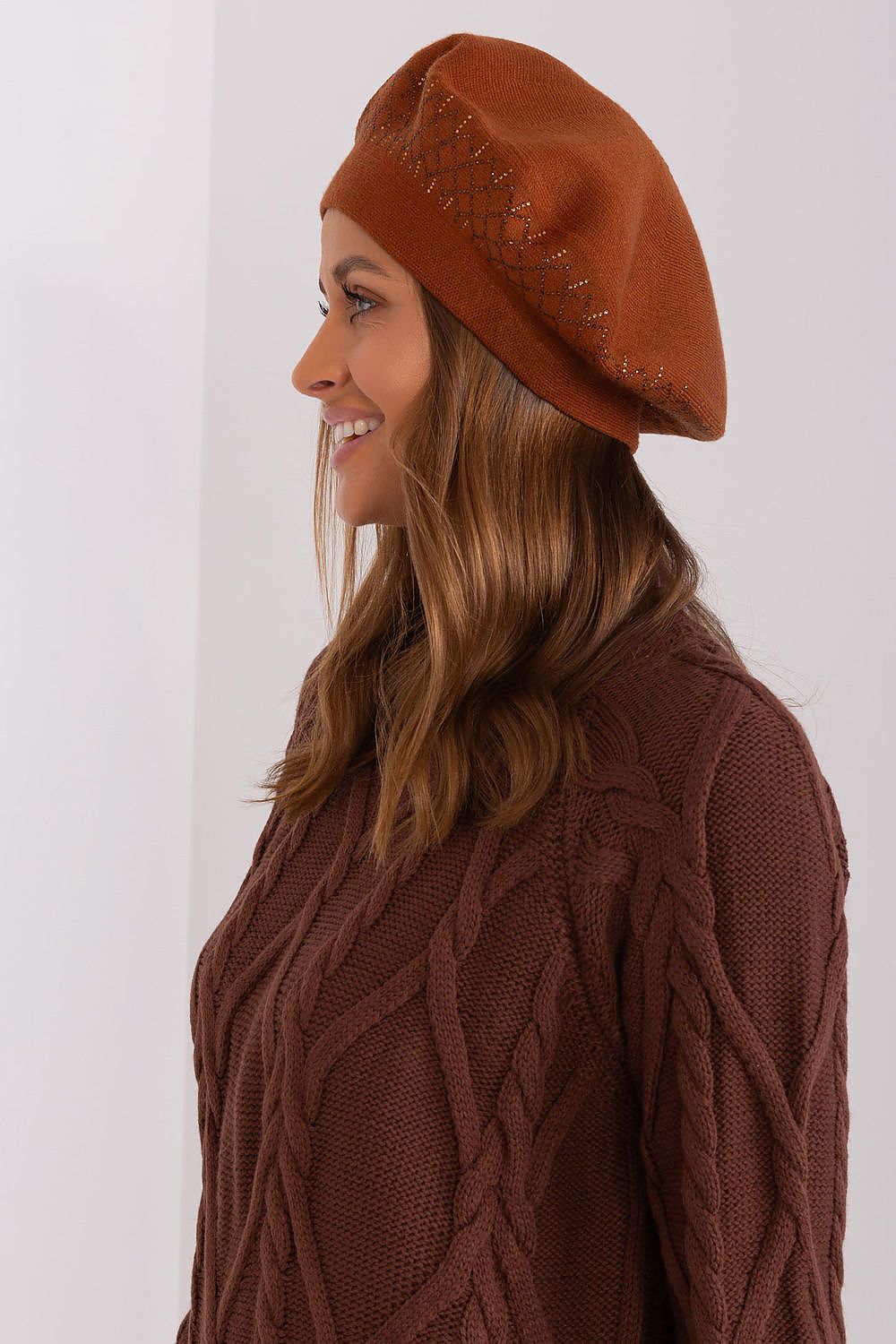   Beret Model AT-CZ-231605.24P Light Brown - AT 