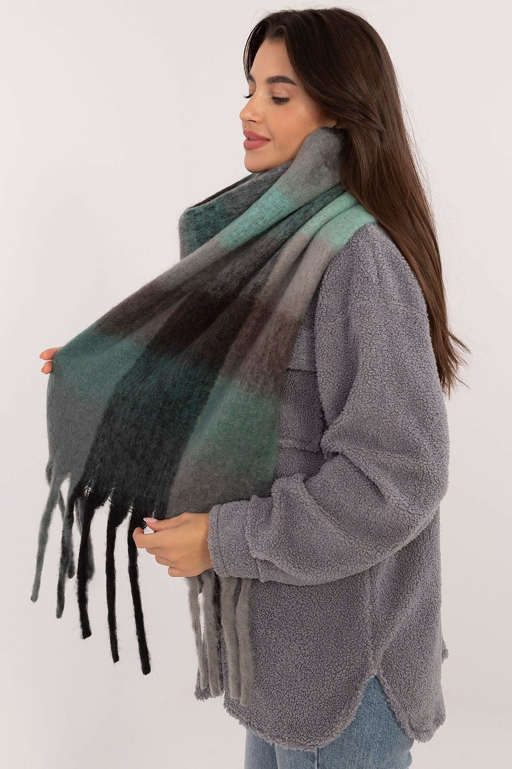   Szalik Model AT-SZ-2312501.62 Grey/Black - AT 