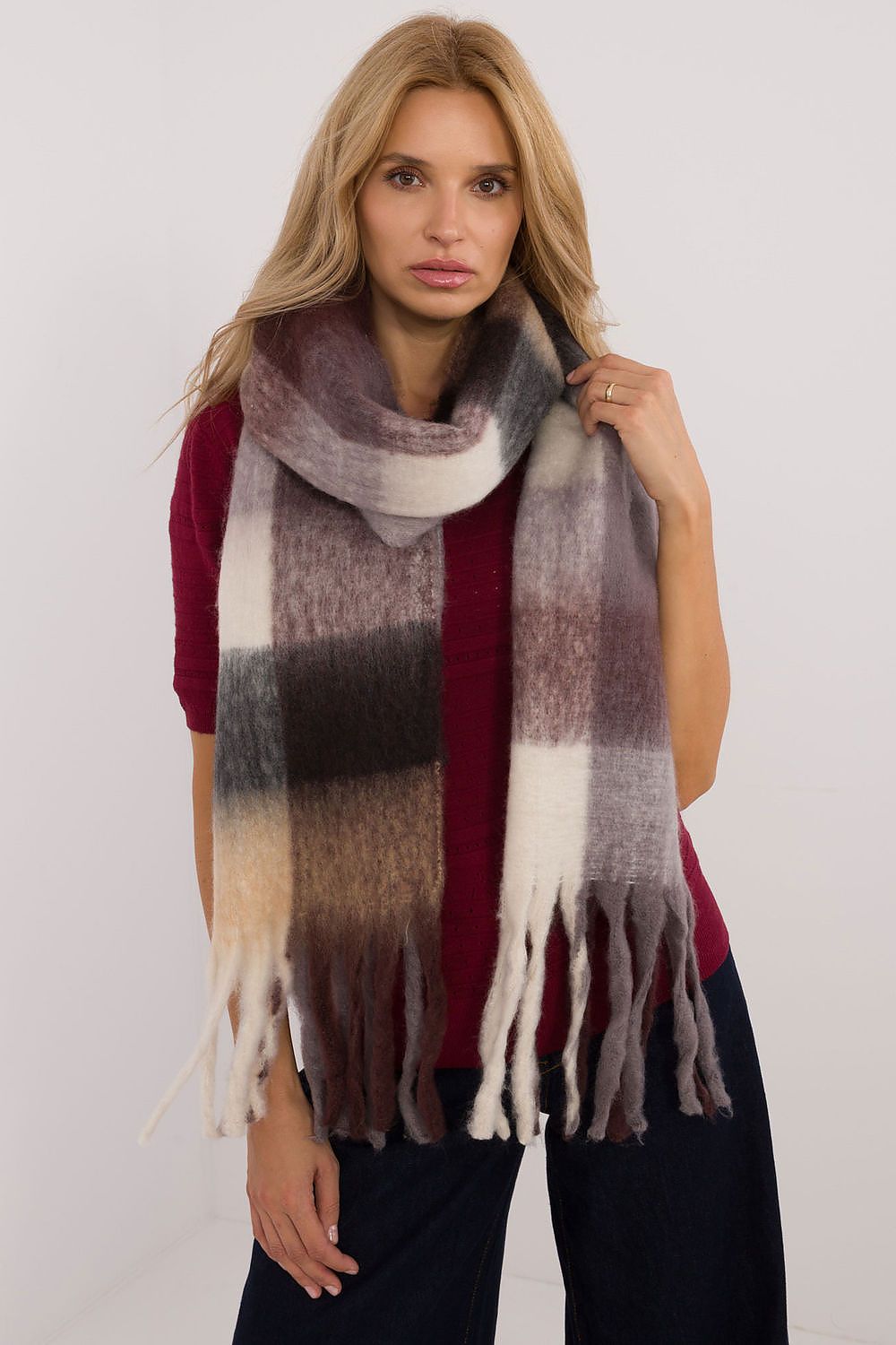   Szalik Model AT-SZ-2312501.62 Dark Brown - AT 