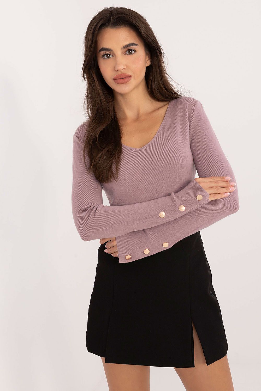   Sweter Damski Model AT-SW-2334.49 Violet - AT 