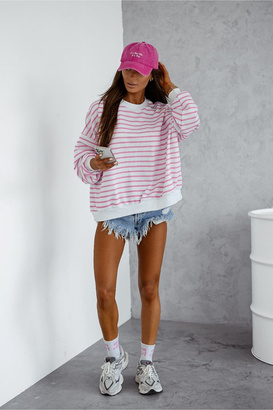   Bluza Damska Model 295672096 Pink Paski - LaBalancia 